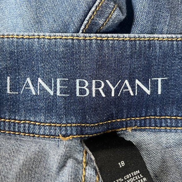 Lane Bryant Jeans Womens 18 Blue High Rise Super Stretch Skinny - Picture 6 of 9